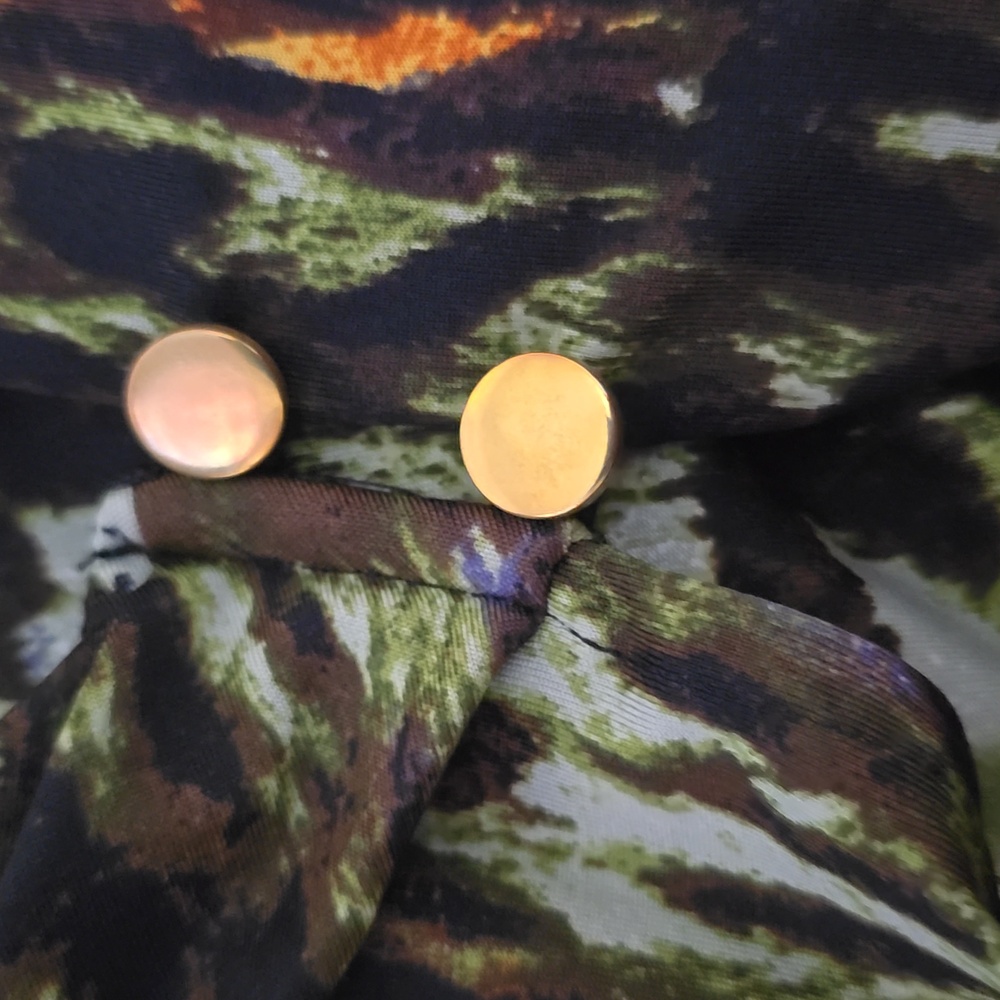 Notations Multicolor Leopard Print Blouse Size La… - image 5